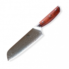 Japonský univerzální nůž SANTOKU / Chef Dellinger Rose-Wood...