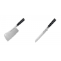AKCE 1+1 Kuchařský nůž-sekáček Samura Mo-V (SM-0040), 180mm + Nůž na chléb a pečivo Samura MO-V (SM-0055), 230 mm