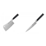 AKCE 1+1 Kuchařský nůž-sekáček Samura Mo-V (SM-0040), 180mm + Univerzální nůž Samura Mo-V (SM-0023), 150 mm