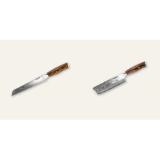 AKCE 1+1 Nůž na pečivo Seburo SUBAJA Damascus 195mm + Nakiri nůž...