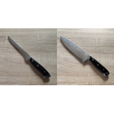 AKCE 1+1 Vykosťovací nůž Seburo WEST Damascus 170mm + Šéfkuchařský nůž Seburo WEST Damascus 220mm
