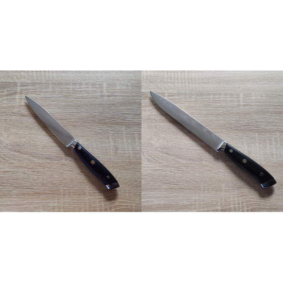 AKCE 1+1 Kuchyňský univerzální nůž Seburo WEST Damascus 130mm + Filetovací nůž Seburo WEST Damascus 210mm