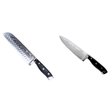 AKCE 1+1 Santoku nůž Seburo WEST Professional Damascus 190mm +...